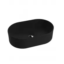 Umywalka nablatowa czarna Lavita Ilus  Black 50x32cm